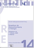 Cover: Perspektiven der Abwasserbeseitigung in Th&uuml;ringen - Rhombos-Verlag