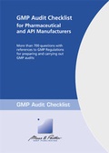 Cover: GMP Audit Checklist for Pharmaceutical and API Manufacturers - GMP-Verlag Peither AG