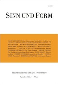 Cover: Sinn und Form 5/2011 - SINN und FORM