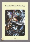 Cover: Journal of African Archaeology - Africa Magna