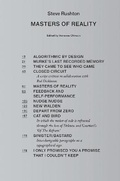 Cover: Masters of Reality - Sternberg Press