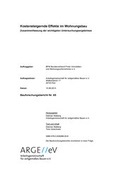Cover: Kostensteigernde Effekte im Wohnungsbau - Arbeitsgemeinschaft f&uuml;r zeitgem&auml;&szlig;es Bauen