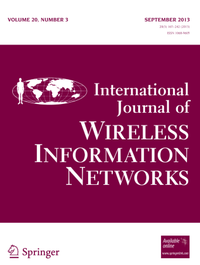 Enlarge image Cover: International Journal of Wireless Information Networks - Springer