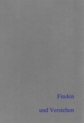 Cover: Finden und Verstehen - Beier & Beran