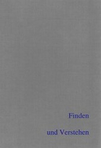 Enlarge image Cover: Finden und Verstehen - Beier & Beran