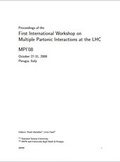 Cover: Proceedings of the First International Workshop on Multiple Partonic Interactions at the CMC - MPI'08 Act. 27-31, 2008 Perugia, Italia - Deutsches Elektronen-Synchrotron