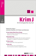 Bild: KrimJ - Kriminologisches Journal - Beltz Juventa