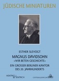 Cover: Magnus Davidsohn - Hentrich und Hentrich Verlag Berlin