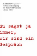 Cover: 'du sagst ja immer,wir sind ein Gespr&auml;ch' - Deutsche Schillerges.