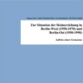 Cover: Zur Situation der Heimerziehung in Berlin-West (1950-1970) und Berlin-Ost (1950-1990) - Hirnkost