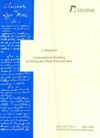 Enlarge image Cover: Computational modeling of strong and weak discontinuities - RPTU Rheinland-Pfälzische Technische Universität Kaiserslautern Landau