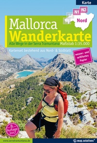 Abbildung von: Mallorca - Wanderkarte 1:35.000 (Kartenset mit Nord + Süd-Blatt) - map.solutions