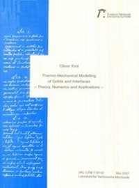 Enlarge image Cover: Thermomechanical modelling of solids and interfaces - RPTU Rheinland-Pfälzische Technische Universität Kaiserslautern Landau