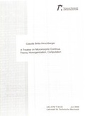 Cover: A treatise on micromorphic continua theory homogenization computation - RPTU Rheinland-Pf&auml;lzische Technische Universit&auml;t Kaiserslautern Landau