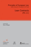 Bild: Loan Contracts - Sellier European Law Publishers