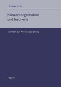 Abbildung von: Konzernorganisation und Insolvenz - TUDpress Verlag der Wissenschaften Dresden