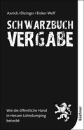 Cover: Schwarzbuch Vergabe - B&uuml;chner-Verlag