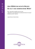 Cover: Aus ODAstan nichts Neues: Es gilt das gebrochene Wort - Germanwatch Nord-S&uuml;d Initiative e.V.