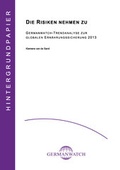 Cover: Die Risiken nehmen zu - Germanwatch Nord-S&uuml;d Initiative e.V.