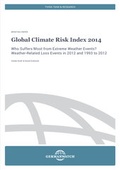 Cover: Global Climate Risk Index 2014 - Germanwatch Nord-S&uuml;d Initiative e.V.