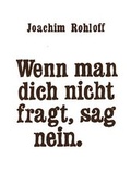 Cover: Wenn man dich nicht fragt, sag nein - Verbrecher