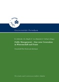 Cover: Public Management - Eine neue Generation in Wissenschaft und Praxis - Universit&auml;tsverlag Potsdam