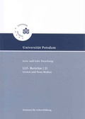 Cover: Lernen und Neue Medien - Universit&auml;tsverlag Potsdam
