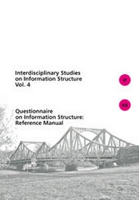 Enlarge image Cover: Questionnaire on information structure (OUIS): reference manual - Universitätsverlag Potsdam
