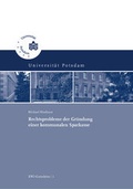 Cover: Rechtsprobleme der Gr&uuml;ndung einer kommunalen Sparkasse - Universit&auml;tsverlag Potsdam