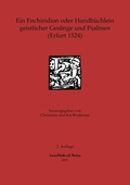 Cover: Ein Enchiridion oder Handb&uuml;chlein geistlicher Ges&auml;nge und Psalmen (Erfurt 1524) - Kartoffeldruck-Verlag