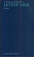 Cover: Letzte Tage - Matthes & Seitz Berlin