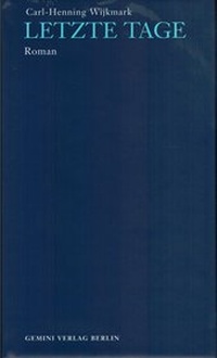 Enlarge image Cover: Letzte Tage - Matthes & Seitz Berlin