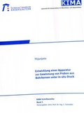 Cover: Entwicklung einer Apparatur zur Gewinnung von Proben aus Bohrkernen unter In-Situ-Druck - RPTU Rheinland-Pf&auml;lzische Technische Universit&auml;t Kaiserslautern Landau