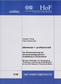 Cover: elementar + professionell - Institut f. Hochschulforschung Wittenberg