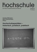 Cover: Hochschulkapazit&auml;ten - Institut f. Hochschulforschung Wittenberg
