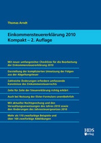 Bild vergrößern Bild: Einkommensteuererklärung 2010 Kompakt - HDS