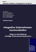 Cover: Integrative Unternehmenskommunikation - Ehv Academicpress