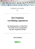 Cover: Zur Funktion von Rating-Agenturen - Libertas