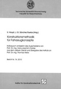 Cover: Konstruktionsmethodik f&uuml;r Fahrzeugkonzepte - ITS mobility e.V.