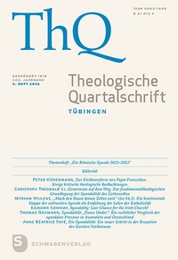 Abbildung von: Theologische Quartalschrift - Schwabenverlag