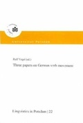 Cover: Three papers on German verb movement - Universit&auml;tsverlag Potsdam