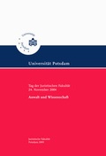 Cover: Anwalt und Wissenschaft - Universit&auml;tsverlag Potsdam
