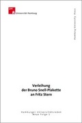 Cover: Verleihung der Bruno Snell-Plakette an Fritz Stern - Hamburg University Press - Staats- und Universit&auml;tsbibliothek Hamburg Carl von Ossietzky