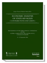 Abbildung von: Economic Analysis of State Aid Rules -Contributions and Limits- - Lexxion Verlagsgesellschaft