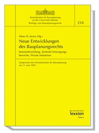 Bild: Neue Entwicklungen des Bauplanungsrechts - Lexxion Verlagsgesellschaft