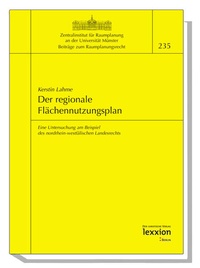 Bild: Der regionale Flächennutzungsplan - Lexxion Verlagsgesellschaft