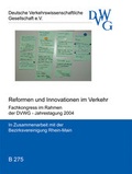 Cover: Reformen und Innovationen im Verkehr - Deutsche Verkehrswiss. Gesellsch.