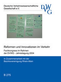 Enlarge image Cover: Reformen und Innovationen im Verkehr - Deutsche Verkehrswiss. Gesellsch.