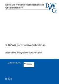 Enlarge image Cover: Alternative: Integration Stadtverkehr - Deutsche Verkehrswiss. Gesellsch.