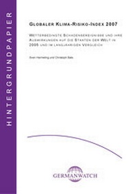 Enlarge image Cover: Globaler Klima-Risiko-Index 2007 - Germanwatch Nord-Süd Initiative e.V.